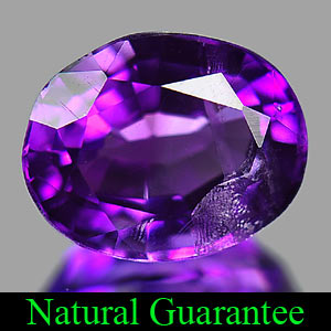 1.56 Ct. Oval Natural Violet Amethyst Unheated Barzil