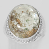 53.64 G. Oval Cabochon Natural Quartz 925 Sterling Silver Jewelry Ring Size 7.5 53.64 G. Oval Cabochon Natural Quartz 925 Sterling Silver Jewelry Ring Size 7.5
