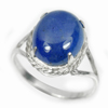 4.38 G. Natural Gem Oval Cabochon Blue Tanzanite 925 Sterling Silver Ring Size 8 4.38 G. Natural Gem Oval Cabochon Blue Tanzanite 925 Sterling Silver Ring Size 8
