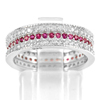 925 Sterling Silver Jewelry Ring Size 6 with Round Shape Pink White CZ 3.91 G.
