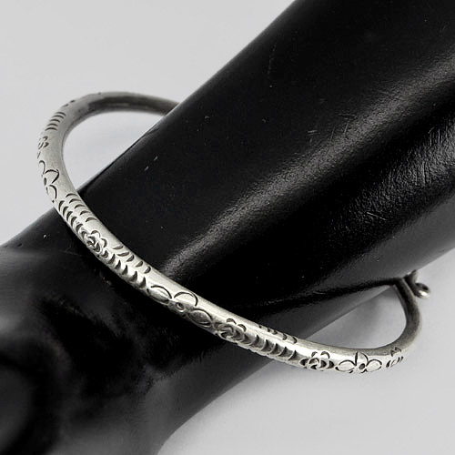 Good 19.70 G. Real 70 Sterling Silver Adjustable Jewelry Bangle Spiral  61 à¸¡