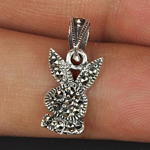 Rabbit Design Alluring 925 Silver Jewelry Pendent