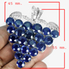 175.32 G. Round Shape Natural Gem Blue Sapphire Sterling Silver Pendant Brooch 175.32 G. Round Shape Natural Gem Blue Sapphire Sterling Silver Pendant Brooch