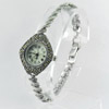 47.20 G.Nice Black Marcasite 925 Silver Jewelry Watch 7.5 Inch
