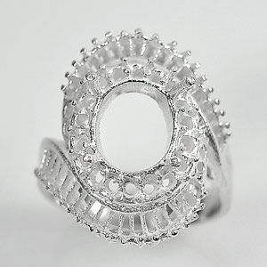 Wholesale 5 Pcs. / $68.15 Semi Mount 925 Sterling Silver Jewelry Ring