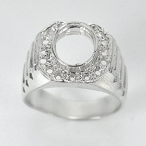 Wholesale 5 Pcs / $85.99 Solid Sterling Silver 925 Semi Mount Setting Rings