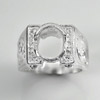 Wholesale 5 Pcs / $114 Sterling Silver 925 Semi Mount Setting Ring Sz.8