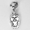 Stunning New Design 925 Sterling Silver Owl Pendant Jewelry Size 6 x 15 Mm.