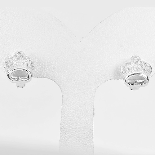 1 Pair Lovely Design 925 Sterling Silver Jewelry Loop Earrings