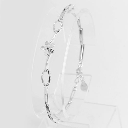 5.22 G. Lovely Design 925 Sterling Silver Jewelry Bracelet Length 6.5 Inch.