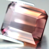 Bi Color Tourmaline 20.25 Ct. Natural Gemstone Octagon 16.7 x 14 Mm. Unheated