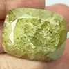 Green Yellow Sphene 75.58 Ct. Cushion Natural Unheated Gemstones Madagascar