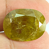 Green Yellow Sphene 24.93 Ct. Cushion Natural Unheated Gemstones Madagascar