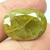 Green Yellow Sphene 24.55 Ct. Cushion Natural Unheated Gemstones Madagascar