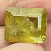 Green Yellow Sphene 11.77 Ct. Cushion Natural Unheated Gemstones Madagascar