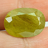 Green Yellow Sphene 15.05 Ct. Cushion Natural Unheated Gemstones Madagascar