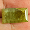 Green Yellow Sphene 13.23 Ct. Cushion Natural Unheated Gemstones Madagascar