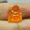 Orange Spessartine Garnet 14.95 Ct. Happy Buddha Carving Shape Natural Gemstones