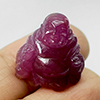 24.36 Ct. The Rich Nice GoodLuck Happy Buddha Carving Natural Ruby Gemstones