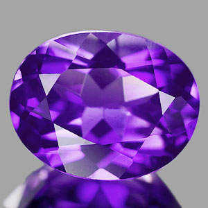 1.73 Ct. Oval Natural Violet Amethyst Unheated Brazil