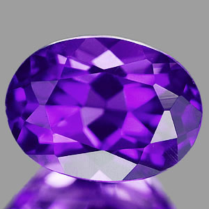 1.32 Ct. Oval Natural Violet Amethyst Unheated Brazil