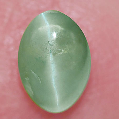 Alexandrite Cats Eye 0.71 Ct. Oval Cabochon 6.2 x 4.3 Mm. Natural Gem Unheated