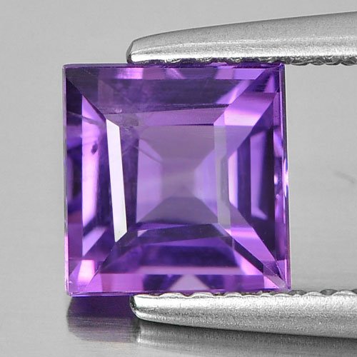 1.21 Ct. Square Natural Violet  Amethyst Unheated