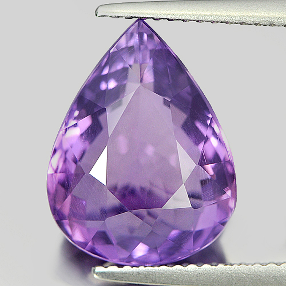 Purple Amethyst Pear Shape 6.89 Ct. Natural Clean Gemstone Unheated From Brazil