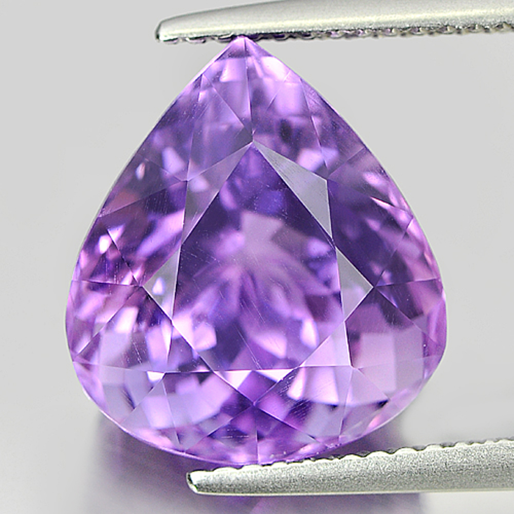 Purple Amethyst 7.49 Ct. Pear Shape Unheated Natural Clean Gemstone From Brazil