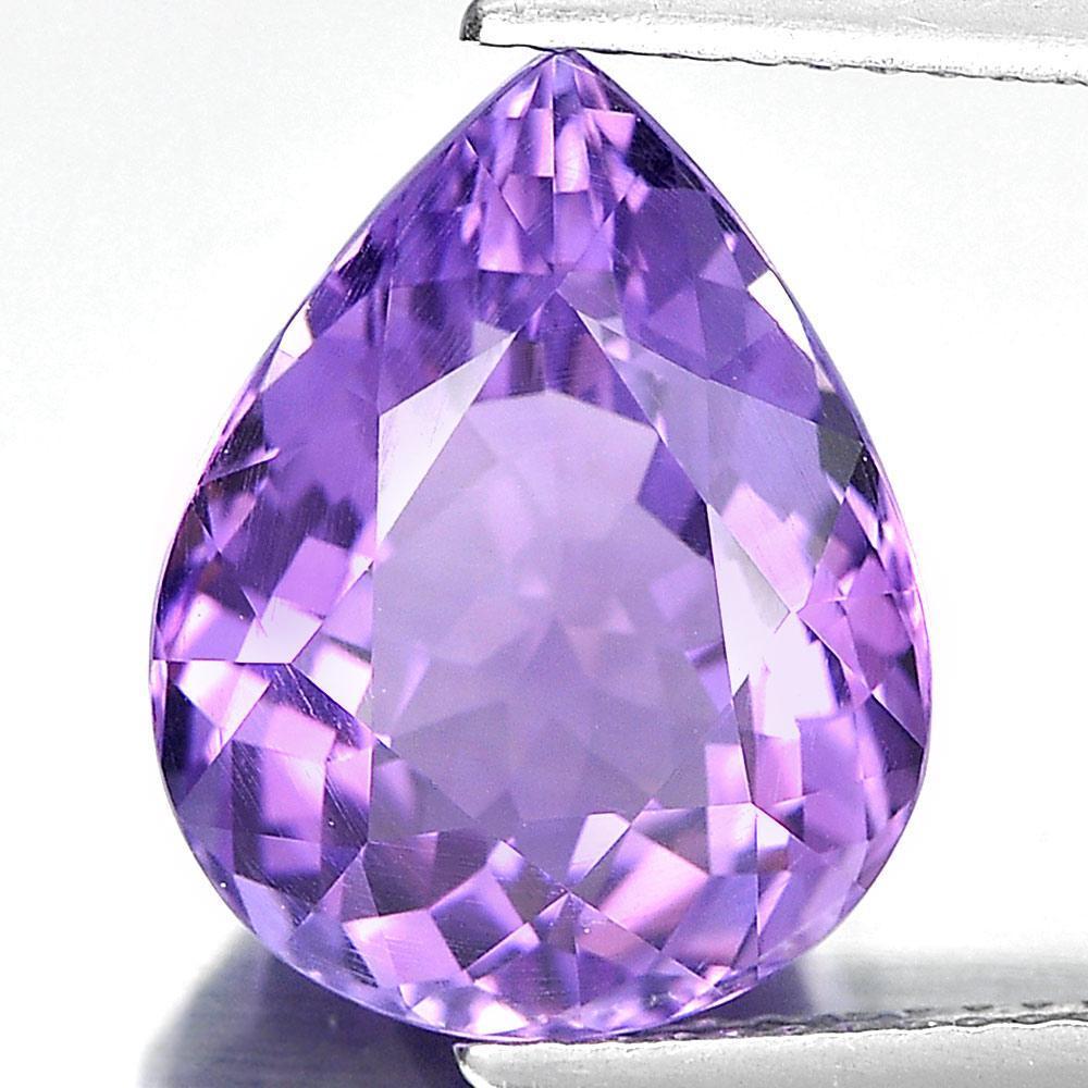 Purple Amethyst 6.41 Ct. Pear Shape UnheatedNatural Clean Gemstone From Brazil
