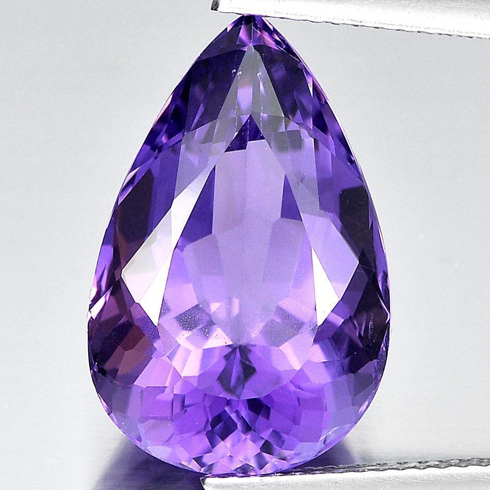 Purple Amethyst 10.90 Ct. Pear Shape Natural Gemstone From Brazil