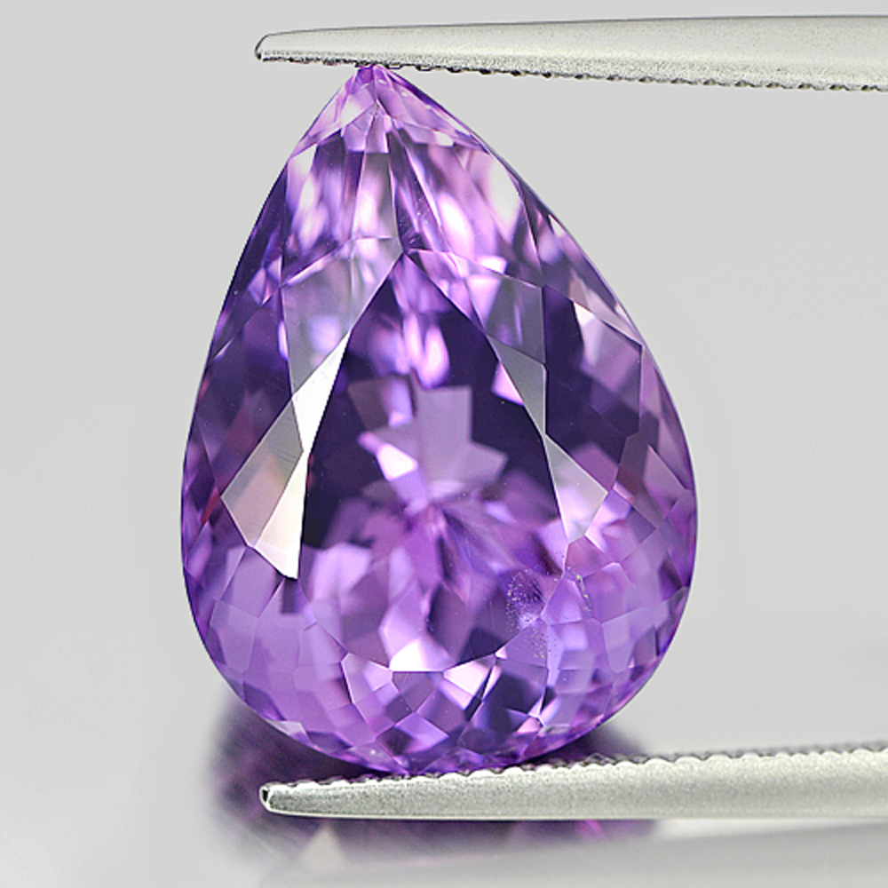 Purple Amethyst 15.82 Ct.  Pear Shape Natural Gemstone From Brazil
