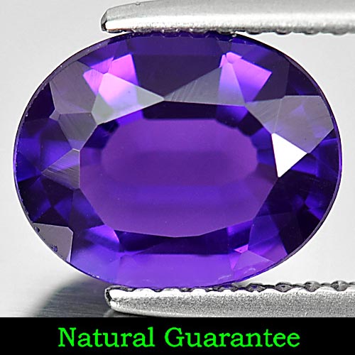2.26 Ct. Calibrate Size 10 x 8 Mm. Clean Oval Natural Gem Violet Amethyst