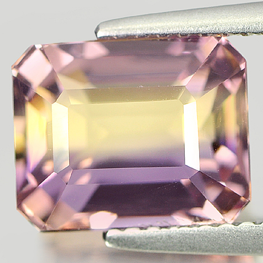 Bi Color Ametrine 4.07 Ct. VVS Octagon Shape 9.7 x 7.8 Mm. Natural Gemstone