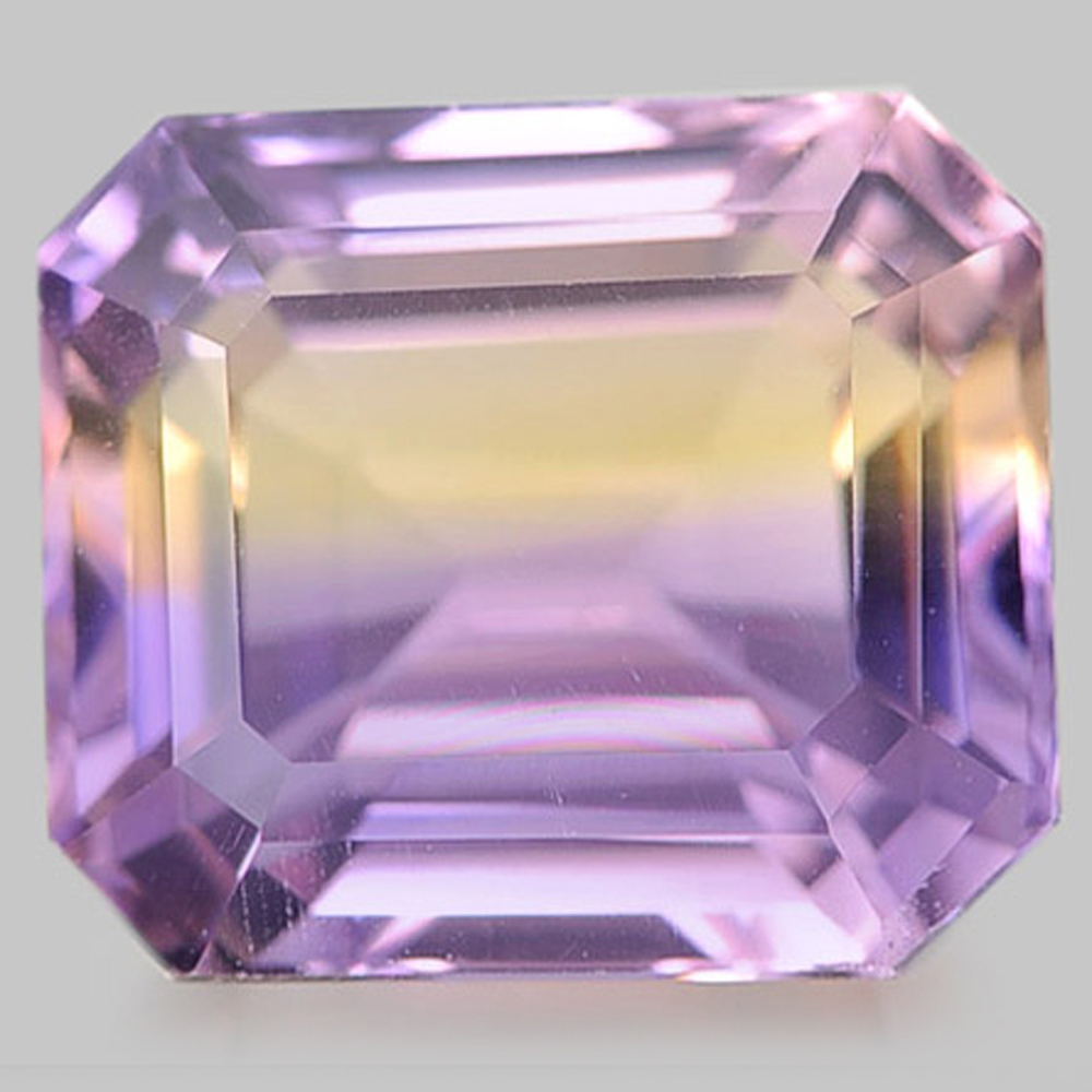 Bi Color Ametrine 9.80 Ct. Clean Octagon Shape Natural Gemstone From Bolivia