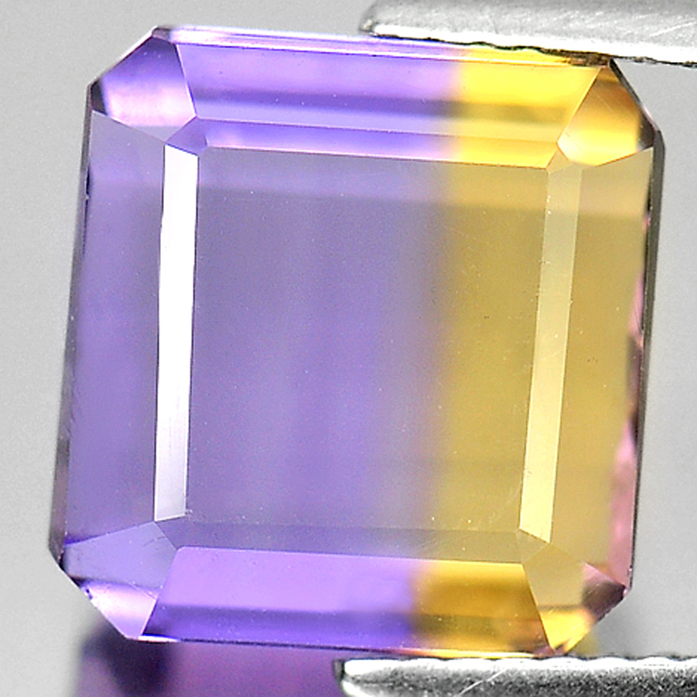 Bi Color Ametrine 8.47 Ct. Clean Octagon 11.2 x 10.7 Mm Natural Gemstone Bolivia