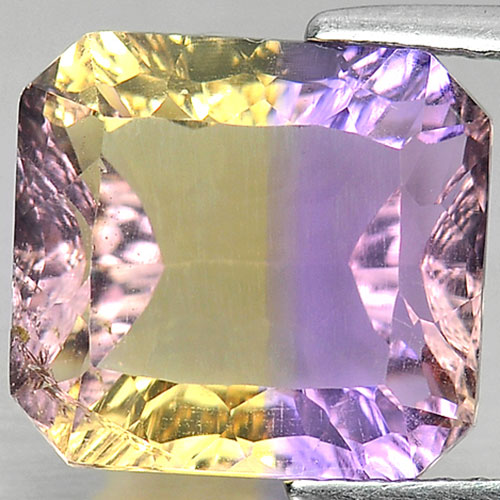 Bi Color Ametrine 6.26 Ct. VS Octagon Millennium Cut Natural Gemstone Unheated
