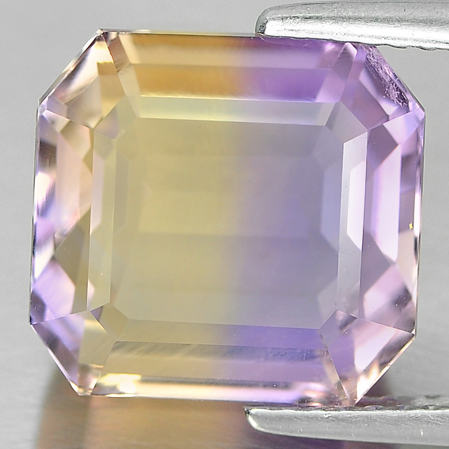 Bi Color Ametrine 8.67 Ct. Octagon Shape Natural Gemstone Unheated From Bolivia