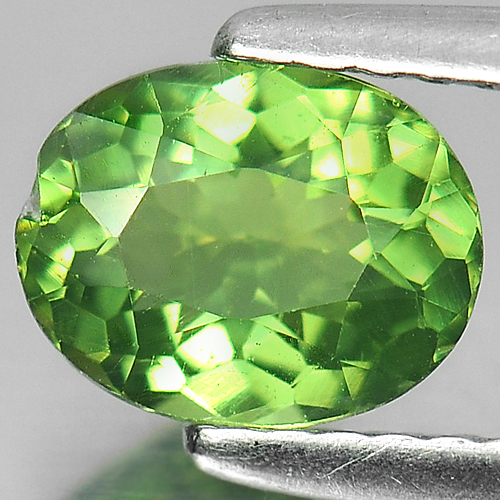 Unheated 1.01 Ct. Natural Gem Oval Shape Green Apatite