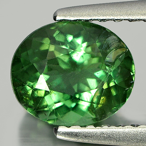 Unheated 1.30 Ct. Oval Shape Natural Gem Green Color Apatite