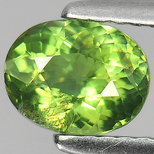 1.00 Ct. Natural Gem Oval Shape Green Color Apatite Unheated