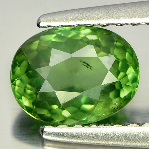 1.06 Ct. Oval Shape Natural Green Apatite Gem Unheated