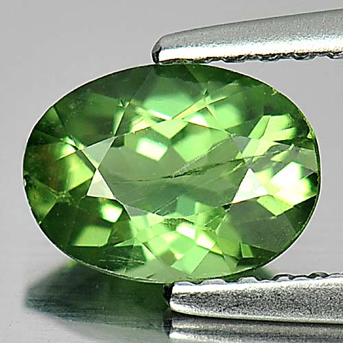 0.87 Ct. Good Cutting Oval Natural Gem Green Apatite Unheated