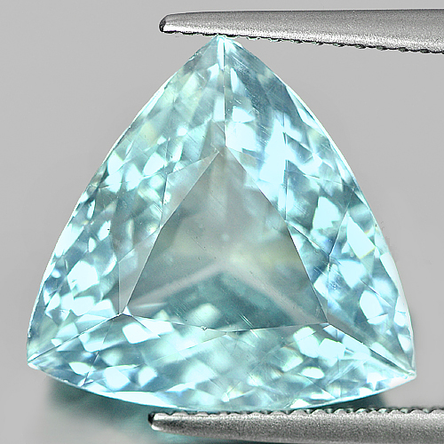 Certified 8.27 Ct. Natural Sky Blue Aquamaline Unheated