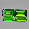 1.04 Ct. Matching Pair Natural Gemstones Green Chrome Diopside Octagon Shape