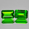 0.96 Ct. Matching Pair Natural Gemstones Green Chrome Diopside Octagon Shape