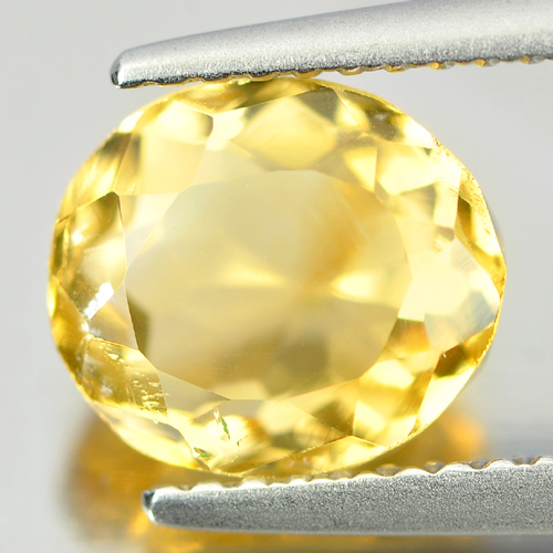 2.42 Ct. Oval Shape Natural Yellow Citrine Gemstone