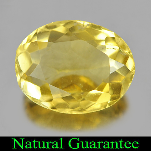 2.65 Ct. Good Oval Shape Natural Yellow Citrine Gem Unheated