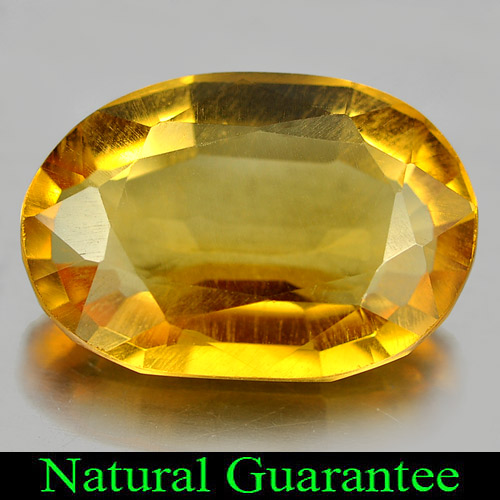 Unheated 3.15 Ct. Oval Shape Natural Gem Yellow Citrine From Brazil