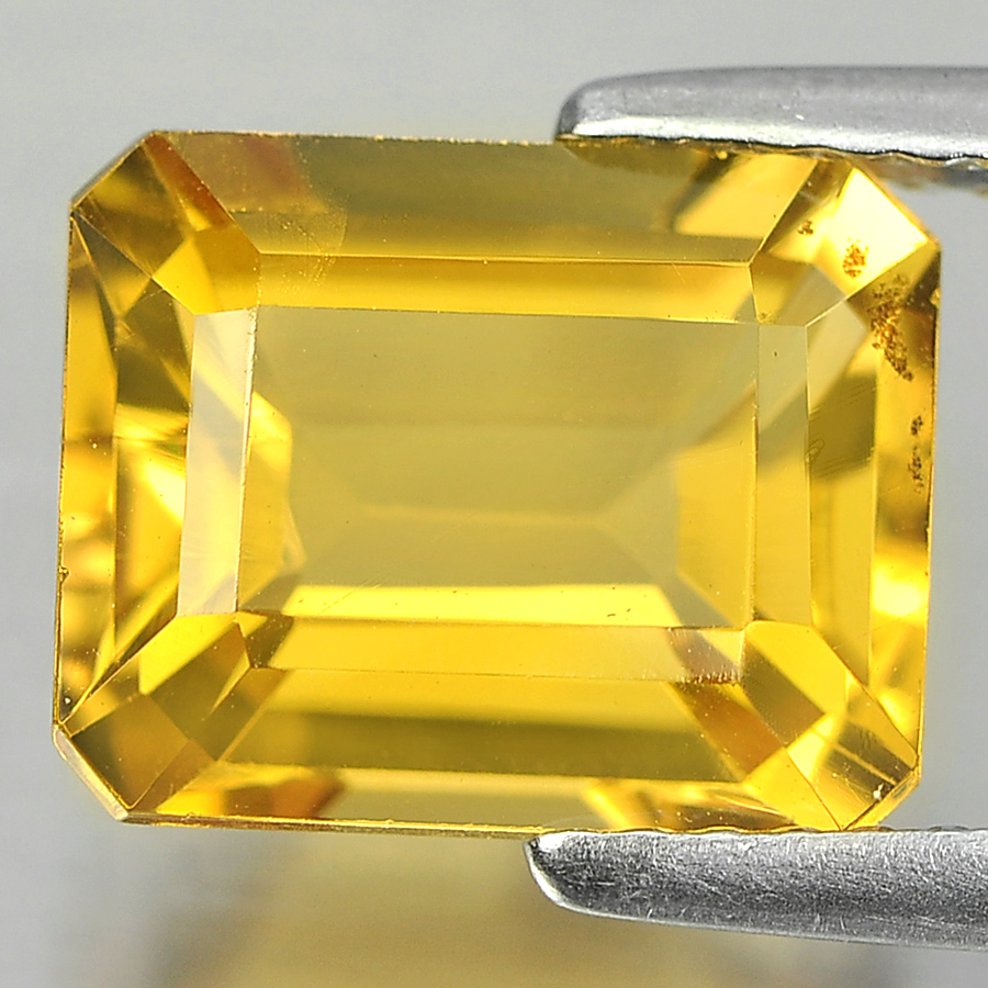 3.11 Ct. Lovely Octagon Shape Natural Yellow Color Citrine Unheated